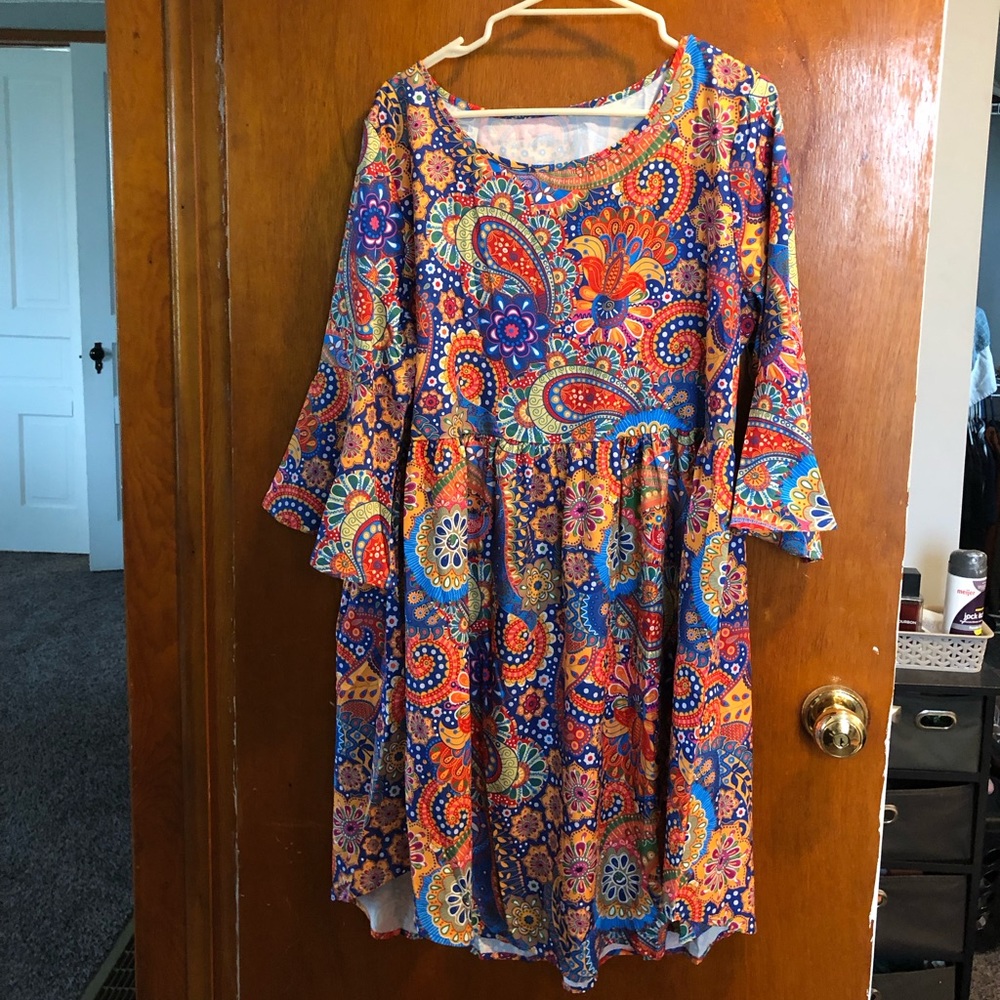 Paisley Hippie Dress